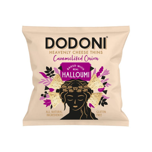 Dodoni Heavenly Cheese Thins Halloumi Caramelised Onion -  Foodcraft Online Store