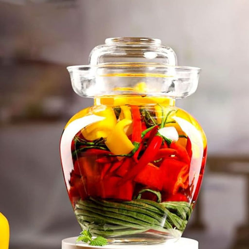 Glass Fermentation Crock with Water Seal Pickling Jar - Foodcraft Online Store