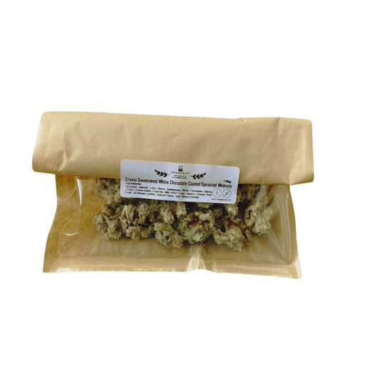 Stevia Sweetened White Chocolate Coated Sprouted Walnuts - Foodcraft Online Store