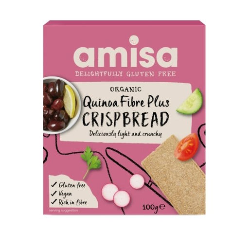 Amisa Organic Gluten-Free Quinoa Crispbread - 100g - FoodCraft Online Store 