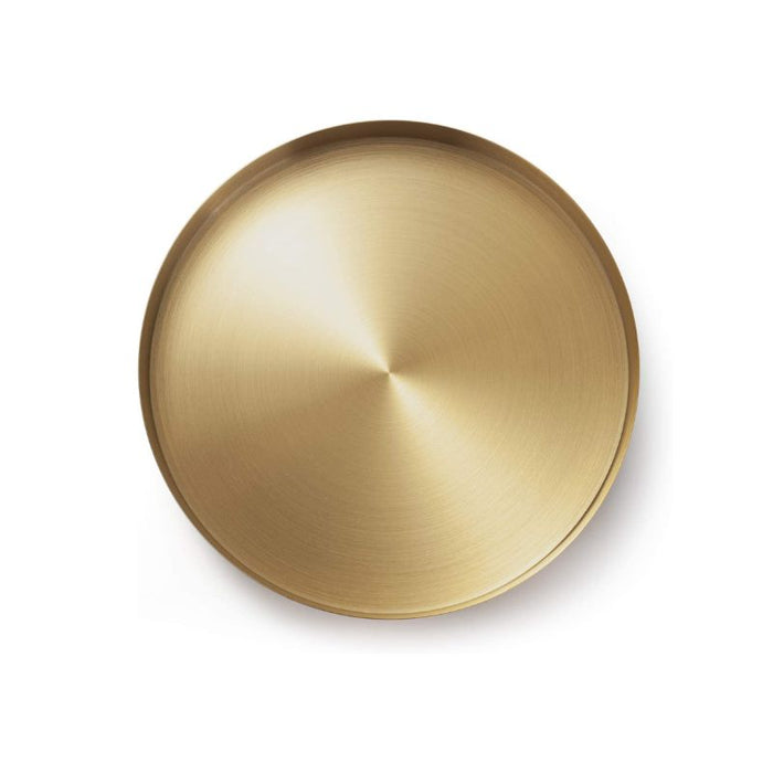 Brass Round Serving Tray - 30cm x 3cm