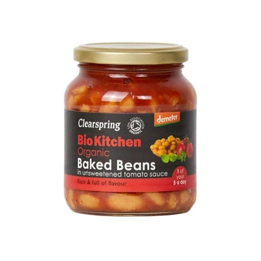 Clearspring Bio Kitchen Organic Unsweetened Baked Beans - 350g - FoodCraft Online Store 