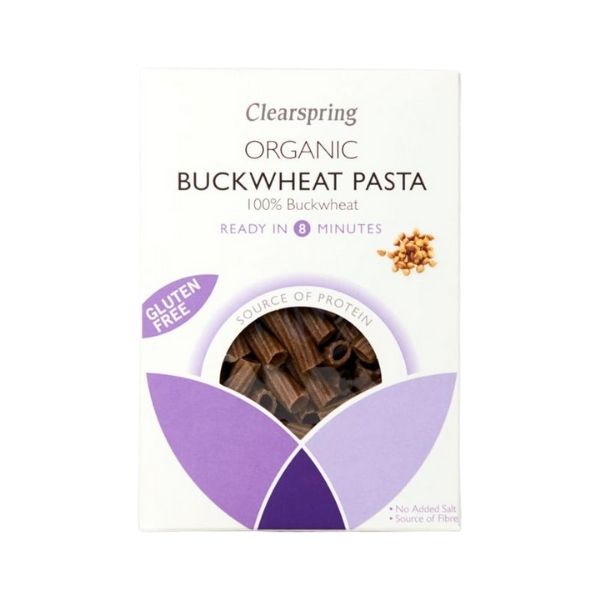 Clearspring Organic Gluten Free Buckwheat Pasta Tortiglioni - 250g - FoodCraft Online Store 