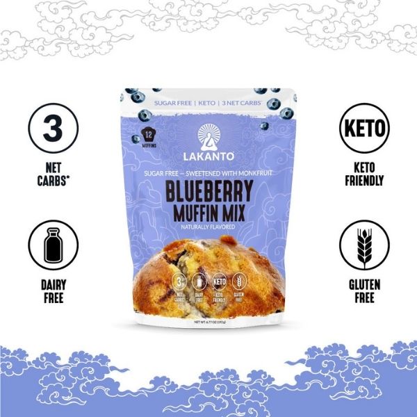 Lakanto Sugar-Free Blueberry Muffin Mix - 192g - FoodCraft Online Store 
