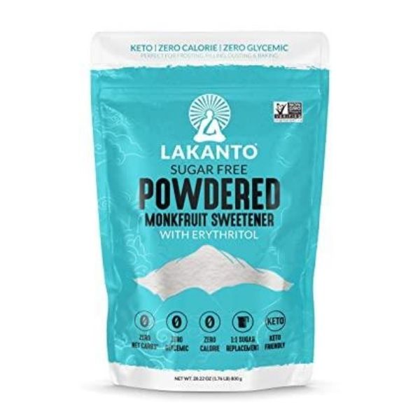 Lakanto Sugar Free Powdered Monkfruit 2:1 Sweetener with Erythritol - 454g - FoodCraft Online Store 