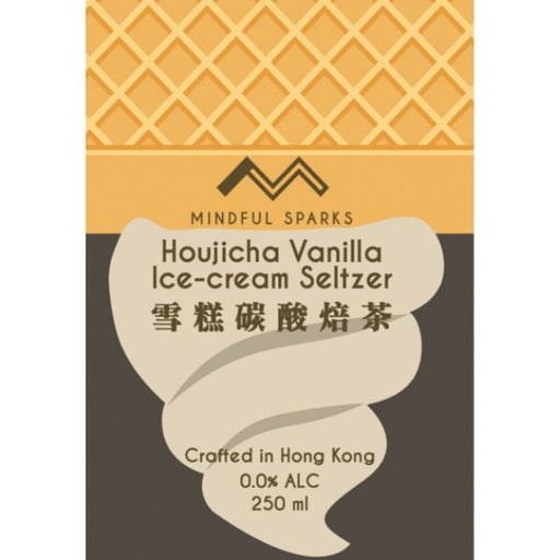 Mindful Sparks Sparkling Houjicha Vanilla Ice-cream Seltzer Non Alcoholic Soda - 245ml - FoodCraft Online Store 