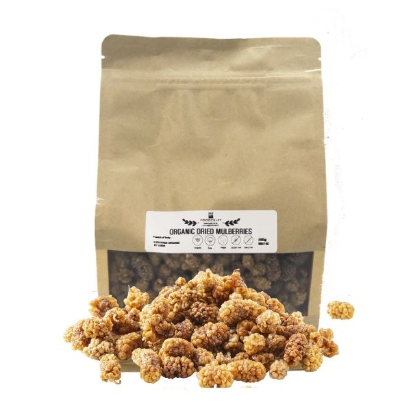 Organic Dried Mulberries - 500g - FoodCraft Online Store 