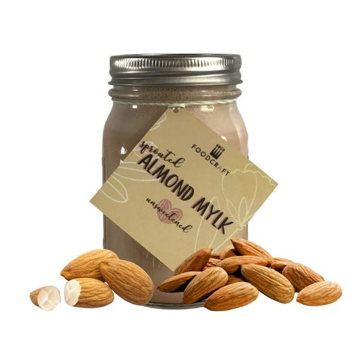 Sprouted Unsweetened Fresh 'Whole' Almond Mylk - 500ml - FoodCraft Online Store 