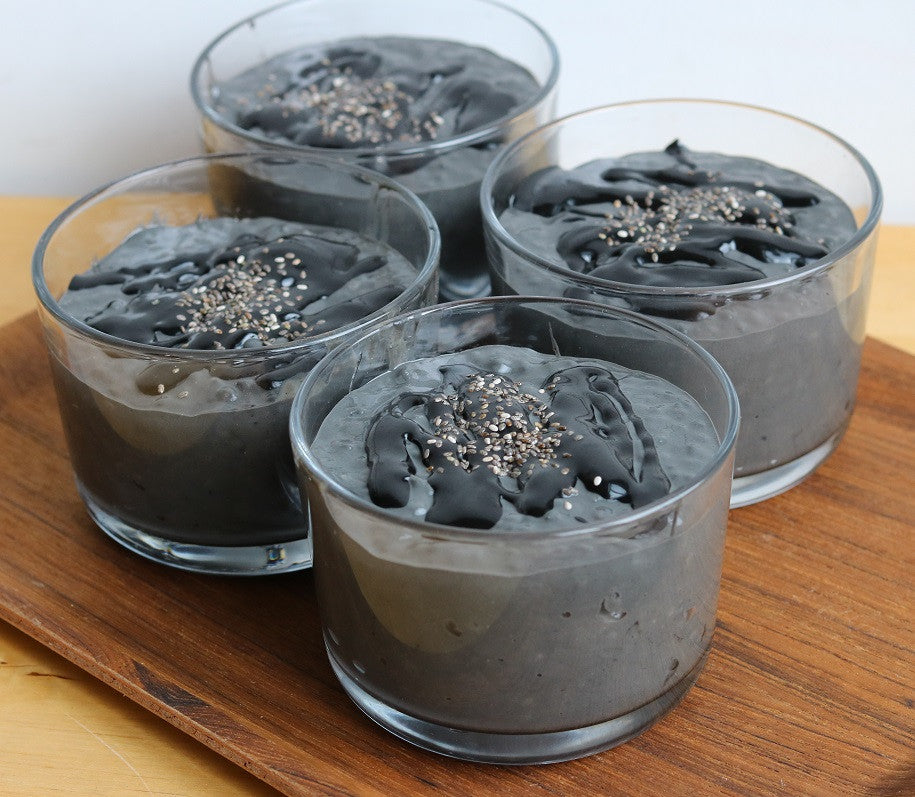 Black Chia Pudding with Greek Yogurt For Your Hair