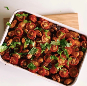 Gigantes plaki, The Greek Vegan Baked Giant Bean with Tomatoes