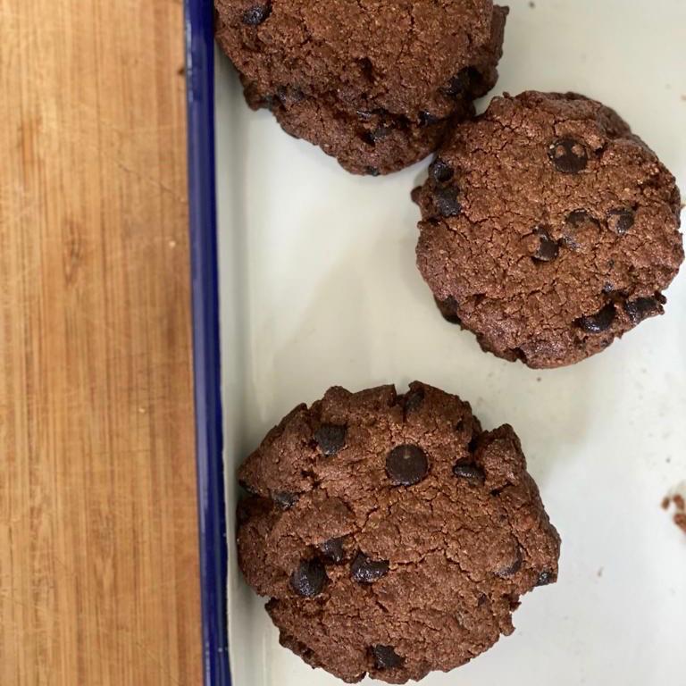 No fail, Flourless Vegan Chocolate Chip Cookies