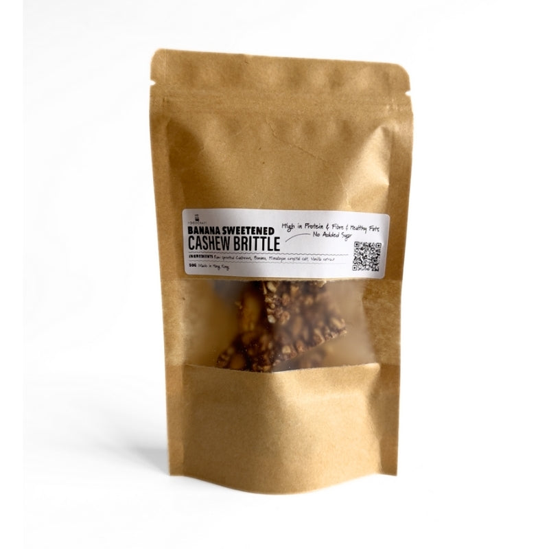 Banana-sweetened Sprouted Cashew Brittle 50g Foodcraft Online Store 
