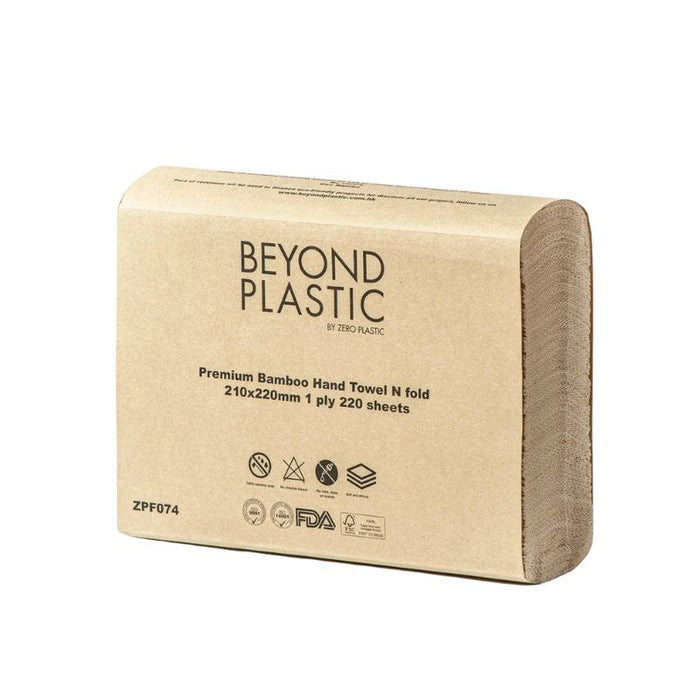 Beyond Plastic by Zero Plastic 竹製抹手紙（N Fold) - 200張