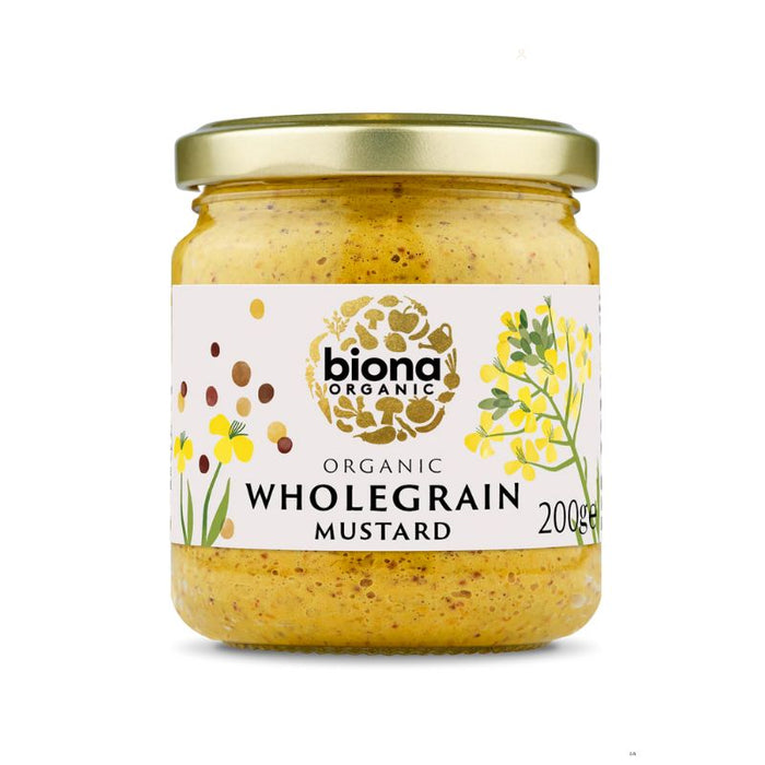 Biona Organic Wholegrain Mustard - 200g