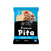 Packaged Elliniki Nostimia Gluten Free Pita Bread - 5pc x 120g on a white background
