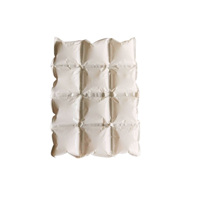 A Flexible 12-Cell Gel Ice Mat - 18 × 25 cm in a warm off-white/cream color, featuring a segmented grid pattern with stitched diamond sections, shown against a plain white background.