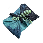 Image of Furoshiki for Festive Gift Wrapping with Eucalyptus 