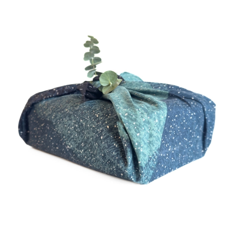 Image of Furoshiki for Festive Gift Wrapping with Eucalyptus 