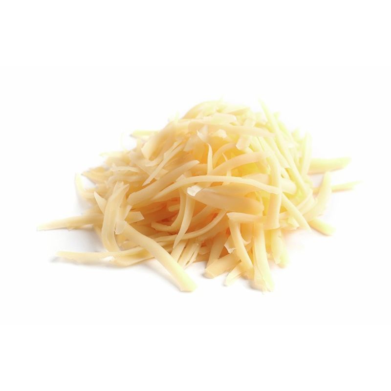 GREEN VIE Vegan Mozzarella Flavour Grated on a white background