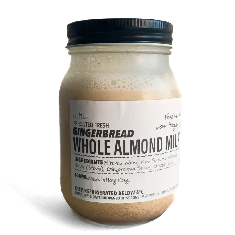 Jar of Gingerbread Spice Sprouted Almond Milk - 400ml