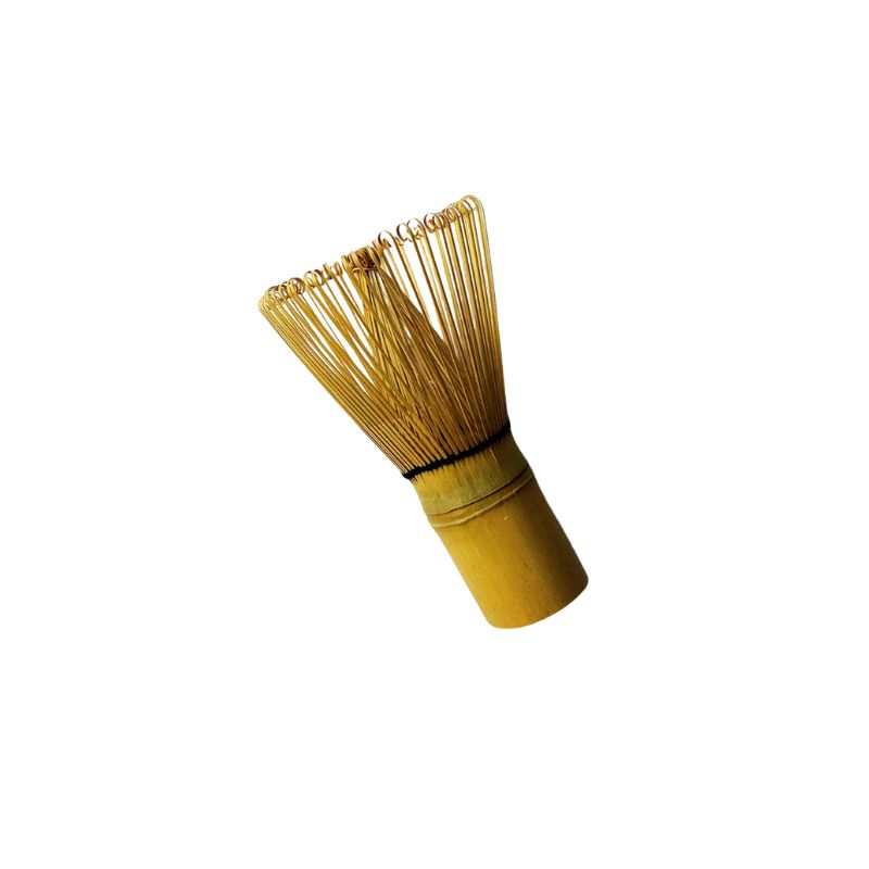 Bamboo whisk on a white background