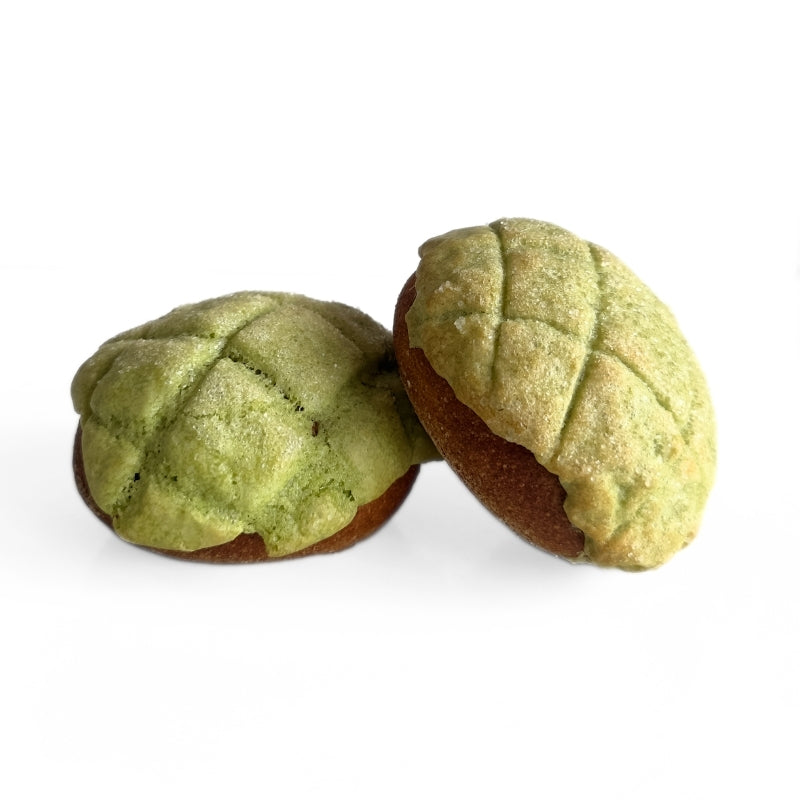 Gluten Free Vegan Sourdough Matcha Melon Pan - 2 pc 
Foodcraft Online Store