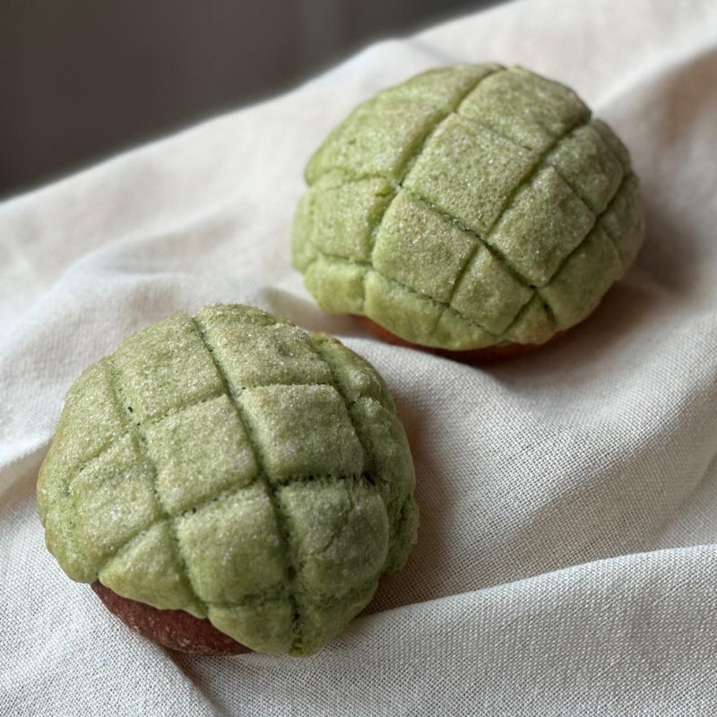 Gluten Free Vegan Sourdough Matcha Melon Pan - 2 pc 
Foodcraft Online Store