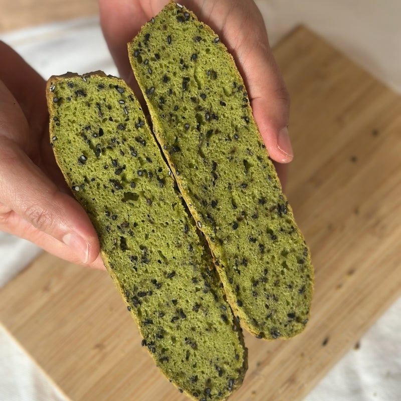 Gluten Free Vegan Tofu Bread Stick with Matcha & Black Sesame - 3pc
Foodcraft Online Store