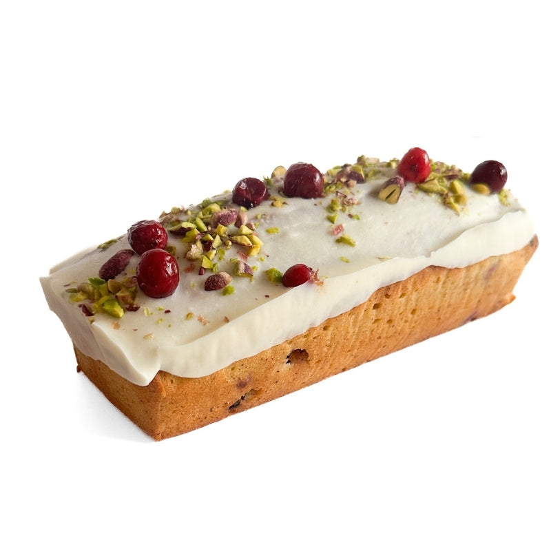 Angled view of Gluten_Free_Keto_Christmas_Cranberry_Cake