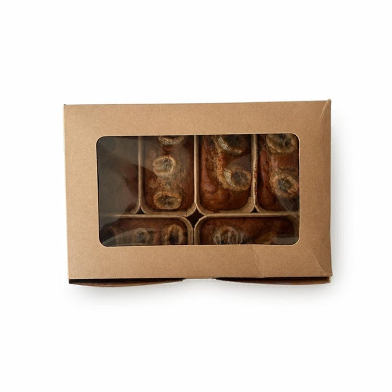 Gluten Free Vegan Banana Bread with Sprouted Walnuts - 120g (set of 6)