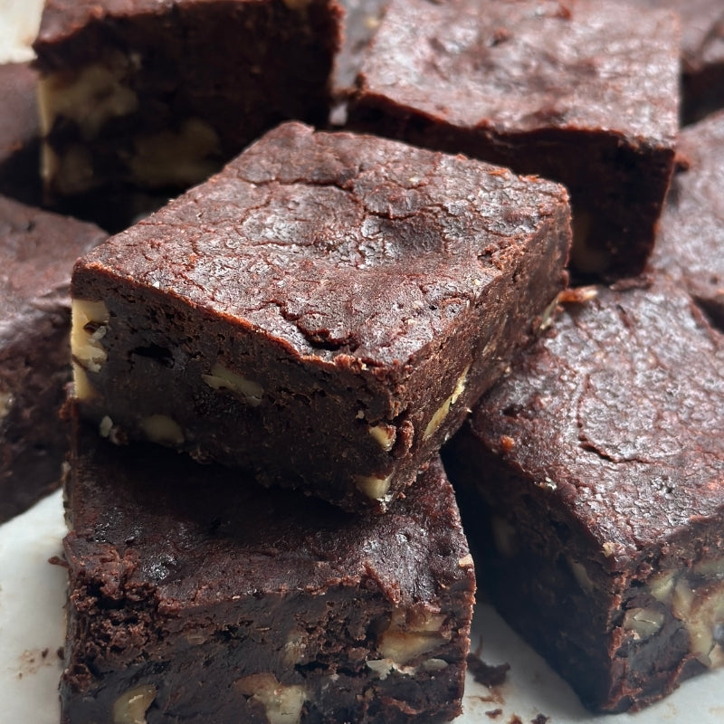 Gluten Free Vegan Chocolate Brownie with Sprouted Walnuts - Foodcraft Online Store