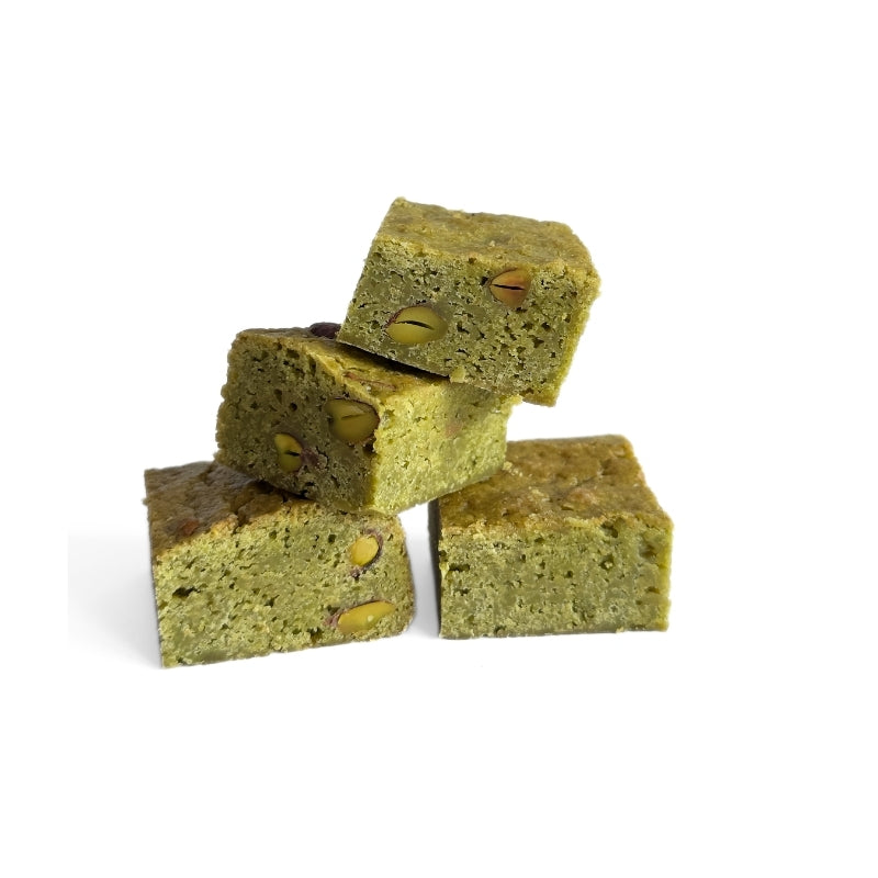 Gluten Free Vegan White Chocolate  Matcha Brownie with Sprouted Pistachios - 45g x 4- Foodcraft Online Store