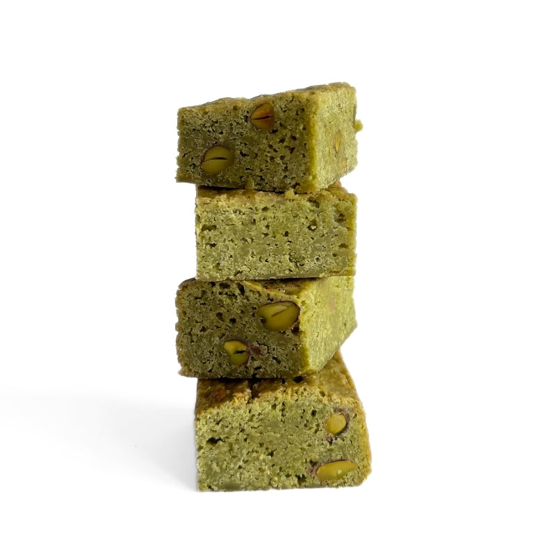 Gluten Free Vegan White Chocolate  Matcha Brownie with Sprouted Pistachios - 45g x 4- Foodcraft Online Store