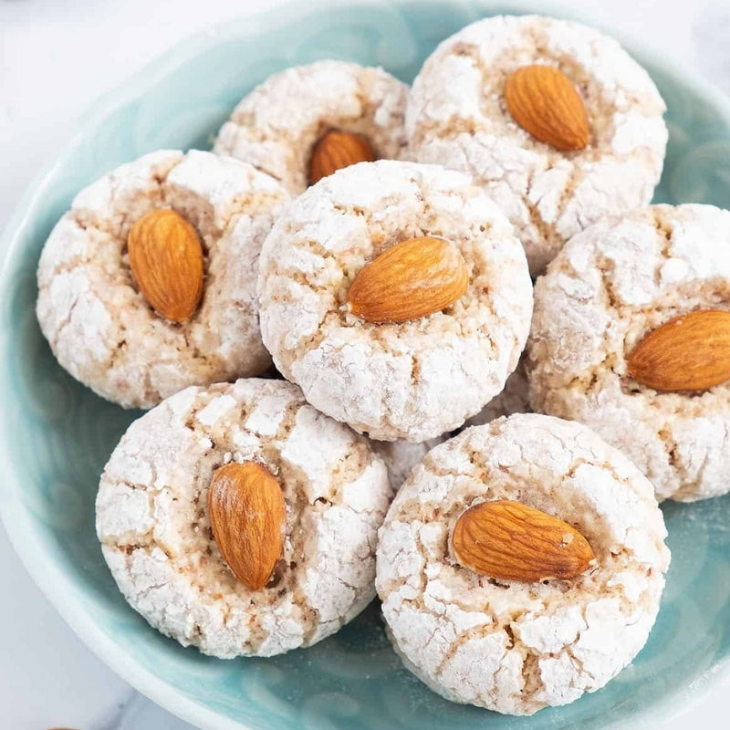 Cookies with Greek Raw Large Sprouted Almonds (approx. 3cm) - 454g - FoodCraft Online Store 