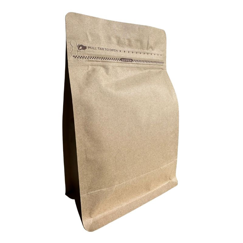 Gurung Organic Tulsi Ginger Tea (Loose Herbs) - Beige kraft paper bag with zipper on a white background