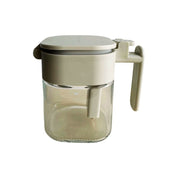 Japanese-Style Airtight Condiment Glass Pot - 300ml on a white background