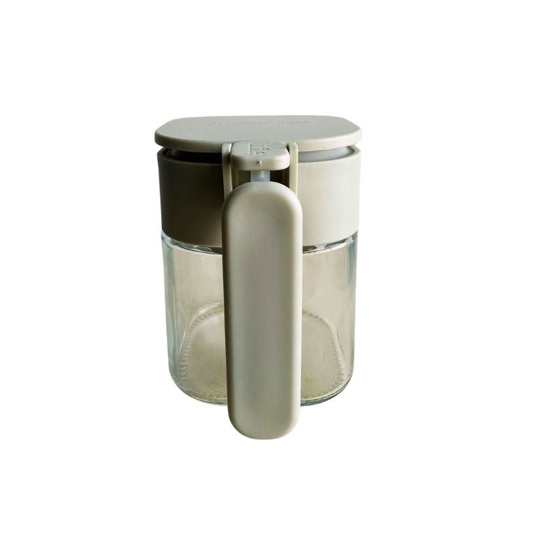 Japanese-Style Airtight Condiment Glass Pot - 300ml on a white background