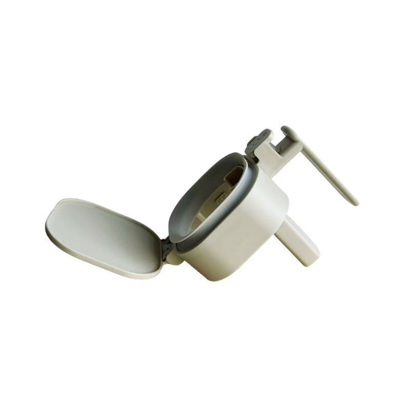 the lid of Japanese-Style Airtight Condiment Glass Pot - 300ml on a white background
