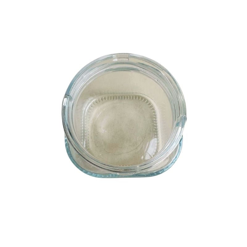 the mouth of the jar of Japanese-Style Airtight Condiment Glass Pot - 300ml on a white background