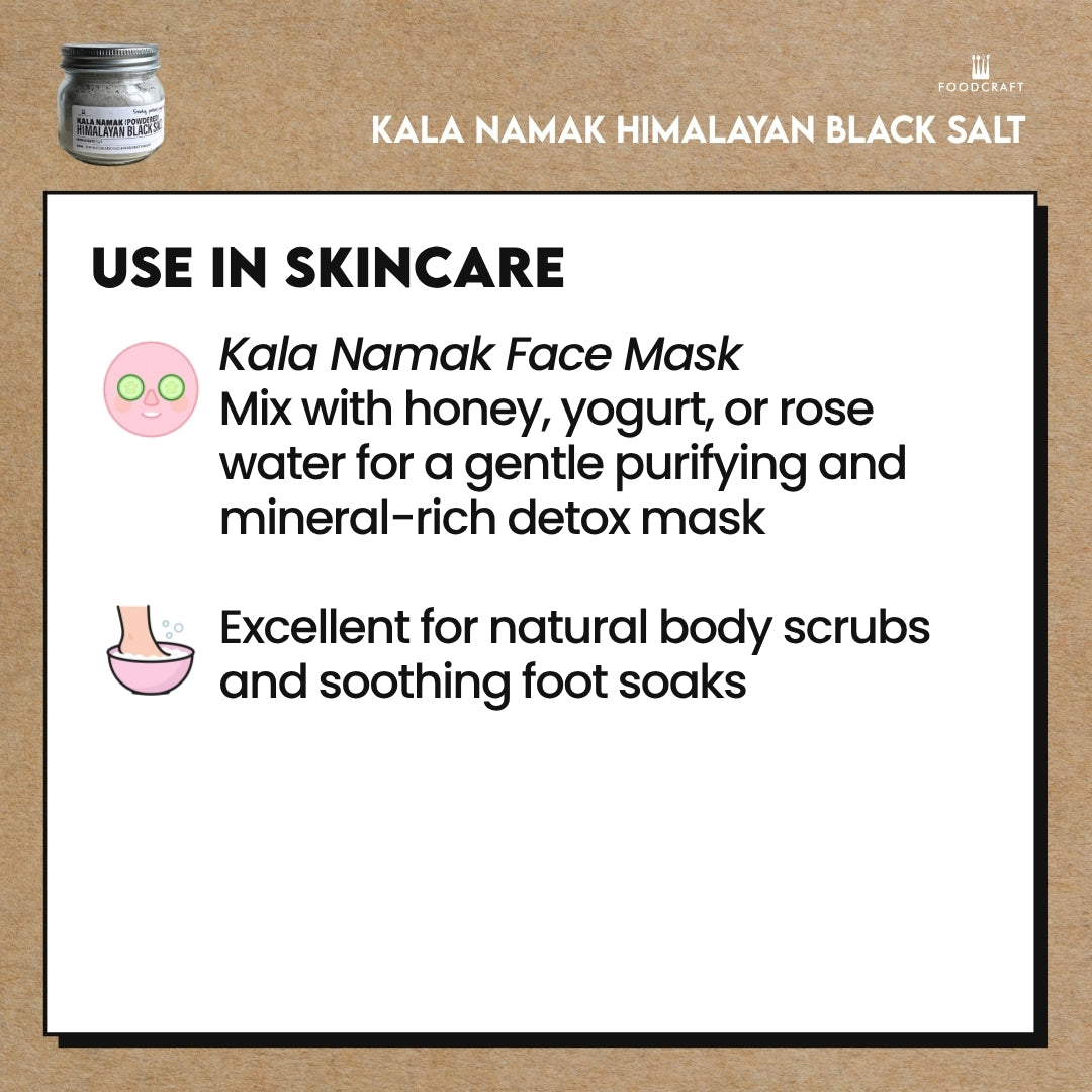 How to use
Kala Namak Himalayan Black Salt (Powdered) – 200g