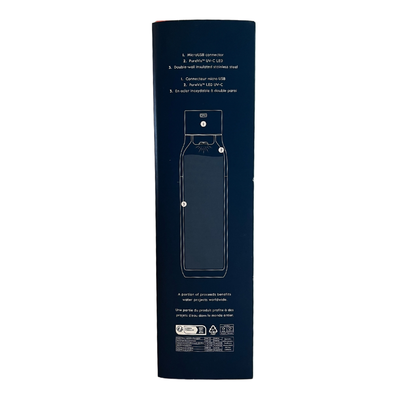 LARQ Borraccia PureVis 740ml - Bottiglia Autopulente Con UV-C, Doppia Parete E Design Premiatto - Foto 4