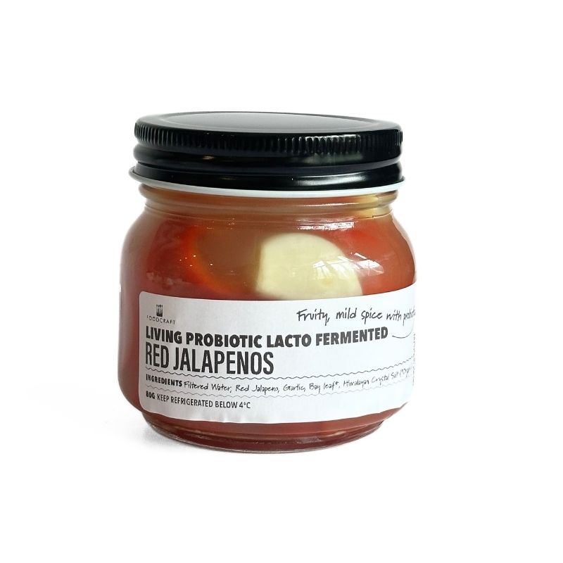 Lacto-Fermented Red Jalapeno Pickles - 80g 
Foodcraft Online Store
