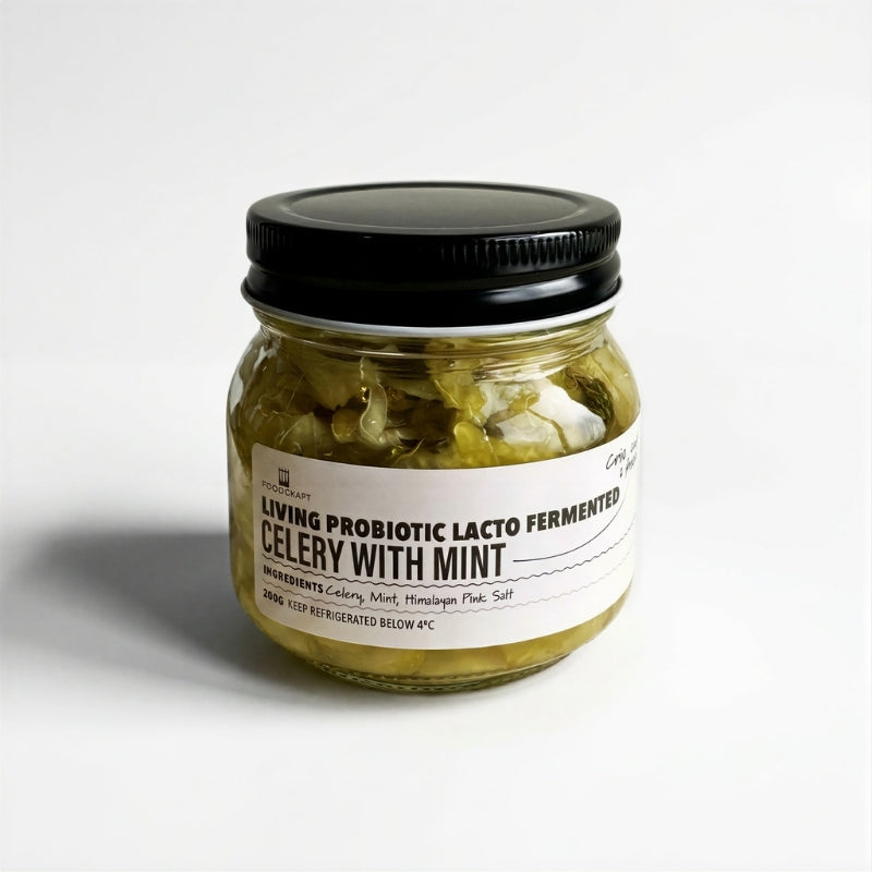 Living Lacto-Fermented Celery with Mint  - 200g
Foodcraft Online Store