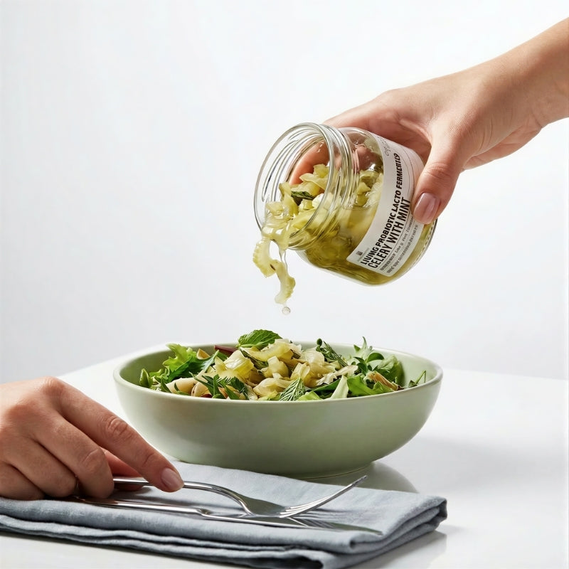 Living Lacto-Fermented Celery with Mint  - 200g
Foodcraft Online Store