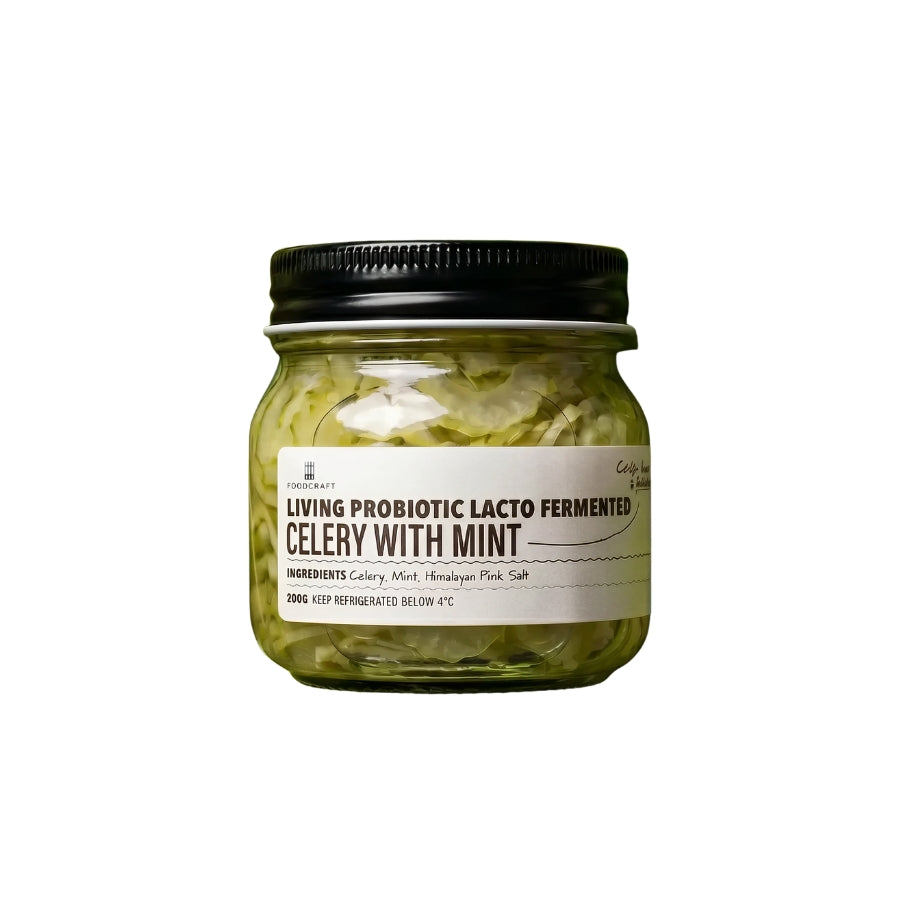 Living Lacto-Fermented Celery with Mint  - 200g
Foocraft Online Store