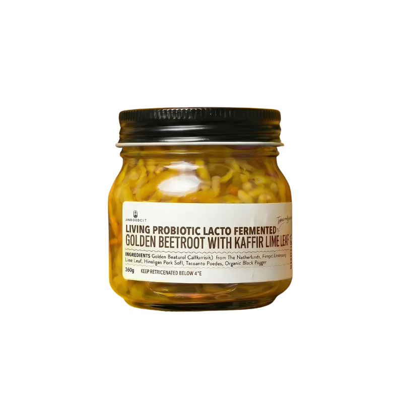 Living Lacto-Fermented Golden Beetroot with Kaffir Lime Leaf- 200g
Foodcraft Online Store