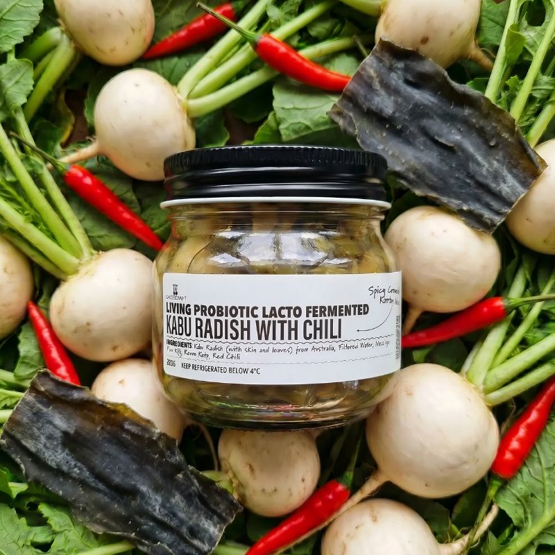 Living Lacto-Fermented Kabu Radish with Chili - 200g
Foodcraft Online Store