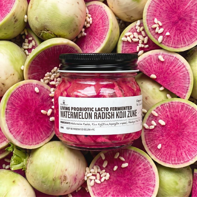 Living Lacto-Fermented Watermelon Radish Koji Zuke 
Foodcraft Online Store