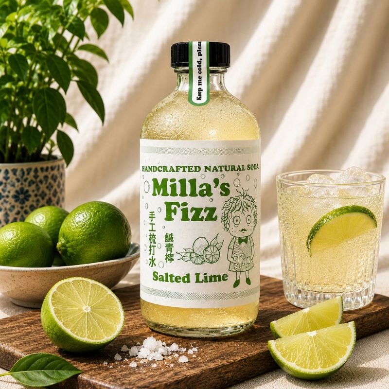 Milla's Fizz Hamling Fizz with salt and lime in the background