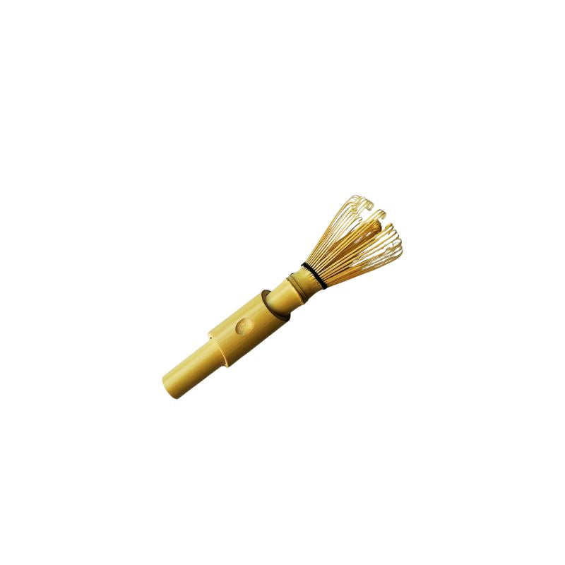 Bamboo whisk on a white background